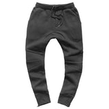 Men's Pleated Slim Fit Biker Jeans Zipper Skinny Pants Trendy Men's Sweatpants Motorcycle Casual Pants