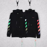 Autumn And Winter Off Gradient Color Arrow Print Hoodie Men And Women