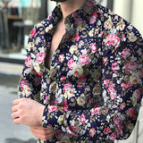 Men's Spring Shirt Casual Shirt Tops Shirt Men's Printed Shirt Sweatshirts Casual