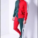 Men Tracksuit Set Jogging Suits Mens Men's Trendy Muscle Workout Training Casual Sports Running Exercise Breathable Quick-Drying