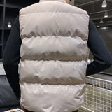 Men's Vest Casual Sleeveless Jacket Men's Jacket Vest Men's Autumn and Winter Vest Top Sleeveless Jacket