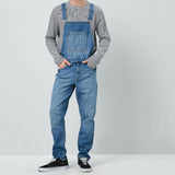 Hip Hop Overalls for Men Blue Denim Overalls Men's Jumpsuit Trousers Men's Denim Overalls Overalls