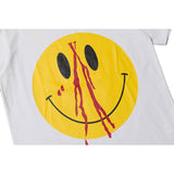 Vlone Men's Clothing Print Loose Male and Female Couple Short Sleeve Tshirt