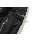 Kanye West Ro High Street Dark Function Zipper Pants Ankle-Tied Drawstring Elastic Casual Slim-Fit Trousers