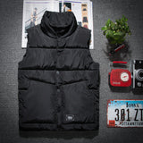 Men's Vest Casual Sleeveless Jacket Men Jacket down Cotton Vest Men's Autumn and Winter Warm