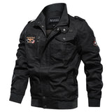 Men Fit Bomber Jacket Windbreaker Moto Street Coat Men's Clothing Spring Stand Collar Overalls plus Size Loose Casual Flight Jacket