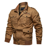 Tactics Style Men Outdoor Windproof Coat Men Casual Jacket Spring and Autumn Men's Jacket Casual Coat Pure Cotton Workwear plus Size Men's Clothing