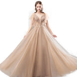 Fairytale Dresses Long Gold Dress