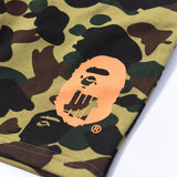 A Ape Print Shorts Color Matching Camouflage Color Printing Cotton Shorts Men's Summer Shorts