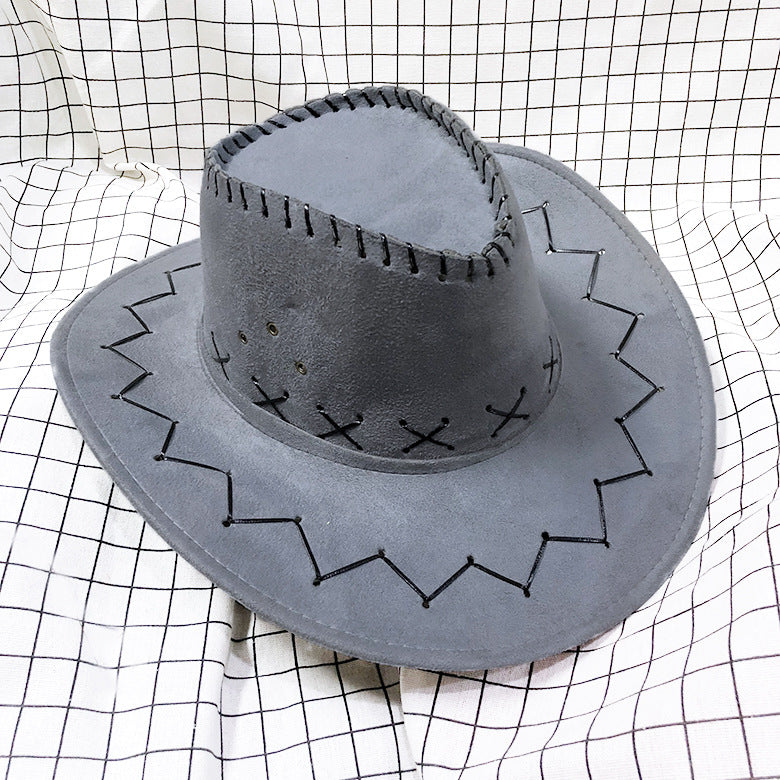 Bullhide Denim Hat Western Cowboy Knight's Cap Mongolian Prairie Hat Sun Hat