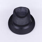 Fedora Hat Summer Men's and Women's Jazz Hat Middle-Aged and Elderly Linen Sun Hat