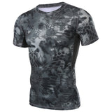 Tactics Style T Shirt For Men Outdoor Sports Short Sleeve T-shirt Slim Fit Sports Casual round Neck T-shirt Men