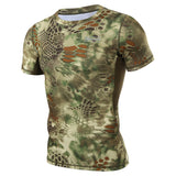 Tactics Style T Shirt For Men Outdoor Sports Short Sleeve T-shirt Slim Fit Sports Casual round Neck T-shirt Men