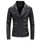 1970 East West Leather Jacket Fleece-Lined Lapel Men's Motorcycle Leather Jacket Coat