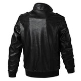 Men's Spring Autumn Loose Large Size Multi-Pocket Leather Motorcycle Leather Jacket Men Pu Jacket
