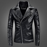 1970S East West Calfskin Motorcycle Jacket Lapel Leather Coat Youth Leather Jacket
