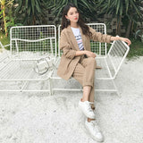 Women Pant Suit Uniform Designs Formal Style Office Lady Bussiness Attire Casual Fashion Autumn Slimming Blazer