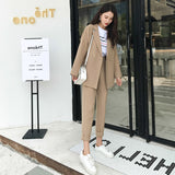 Women Pant Suit Uniform Designs Formal Style Office Lady Bussiness Attire Casual Fashion Autumn Slimming Blazer