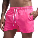 5 Inch Inseam Shorts Jockmail Solid Color Pocket Men's Shorts Home Slim Fit Shorts Sports Shorts