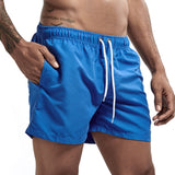 5 Inch Inseam Shorts Jockmail Solid Color Pocket Men's Shorts Home Slim Fit Shorts Sports Shorts