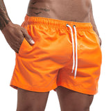 5 Inch Inseam Shorts Jockmail Solid Color Pocket Men's Shorts Home Slim Fit Shorts Sports Shorts