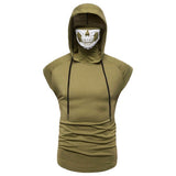 Tactics Style Men Sweatshirts & Hoodies Summer Solid Color Personalized Printing Casual Vest