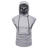 Tactics Style Men Sweatshirts & Hoodies Summer Solid Color Personalized Printing Casual Vest