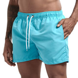 5 Inch Inseam Shorts Jockmail Solid Color Pocket Men's Shorts Home Slim Fit Shorts Sports Shorts