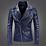 1970S East West Calfskin Motorcycle Jacket Lapel Leather Coat Youth Leather Jacket