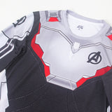 Captain America T Shirt Marvel Short Sleeve T-shirt round Neck Mesh Cloth Avengers 4