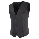 Mens Dress Vests Fashion Casual Simple Men's Solid Color Men's Waistcoat