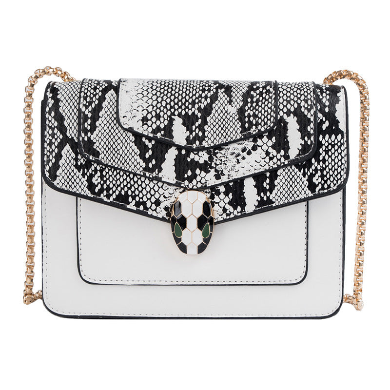 Snake Head Bag Women's Bag Chain Crossbody Bag All-Matching Fashion Shoulder Small Square Bag