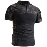 Tactics Style T Shirt for Men Men's Camouflage Short Sleeve Top