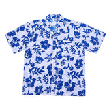 Men Beach Shirts Hawaiian Short Sleeve Printed Men's Beach Loose Large Size Vacation Travel Shirt