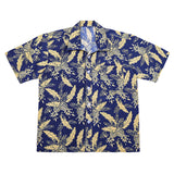 Men Beach Shirts Hawaiian Short Sleeve Printed Men's Beach Loose Large Size Vacation Travel Shirt
