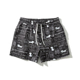 5 Inch Inseam Shorts Beach Pants Men's Seaside Vacation Couple Pants Hot Spring Shorts Tide Quick-Drying Middle Pants