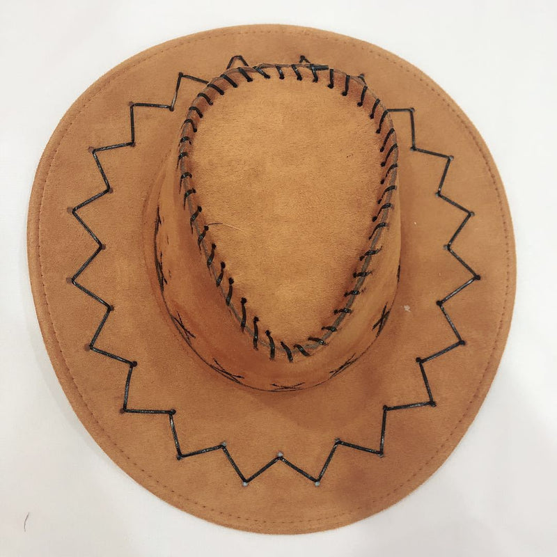Bullhide Denim Hat Faux Suede Western Cowboy Hat Knight's Cap