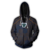 Iron Man Hoodie Tony Stark Zipper Printed Sweater