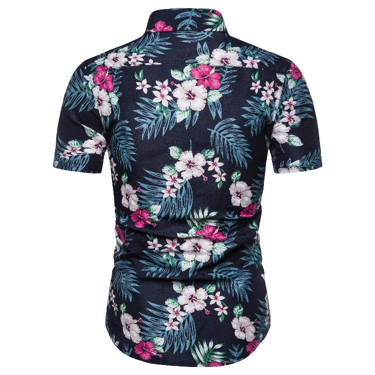 Men's Short-Sleeved Shirt Suit Youth Fashion Casual Shirt Two-Piece Men Shirt