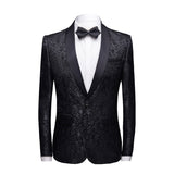 Mens Prom Suits Men's Casual Suit Stage Suit Jacquard