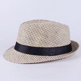 Fedora Hat Men's Top Hat Middle-Aged and Elderly Sun Hat Retro British Jazz Hat