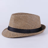 Fedora Hat Men's Top Hat Middle-Aged and Elderly Sun Hat Retro British Jazz Hat