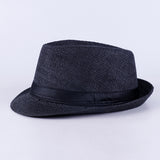 Fedora Hat Men's Top Hat Middle-Aged and Elderly Sun Hat Retro British Jazz Hat