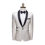 Mens Prom Suits Men's Casual Suit Stage Suit Jacquard