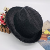 Sombreros Hat Hand-Woven Travel Seaside Vacation Sun Protection Straw Sun Hat
