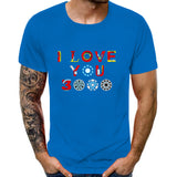 ARC Reactor Iron Man T Shirt Print Love You 3000 Times