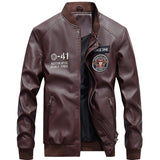 Urban Leather Jacket Spring and Autumn PU Leather Jacket Fashion Casual Leather Coat Motorcycle Clothing