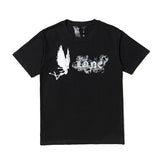 V Lone T Shirt Angel Splash Ink Smoke Loose plus Size Couple Bottoming Shirt