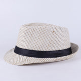 Fedora Hat Men's Top Hat Middle-Aged and Elderly Sun Hat Retro British Jazz Hat