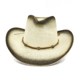 Wester Hats Western Straw Cowboy Hat Men's Beach Hat Sun Hat Women's Big Brim Sun Protection Hat